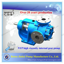 High viscosity internal gear China stainless steel NYP double impeller pump